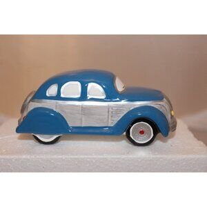 Dept 56 Snow Village - Classic Cars - Blue/Silver Sedan